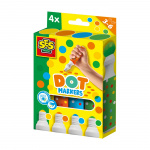 SES Creative Dot Markers - 4 farger XXL (S14600)