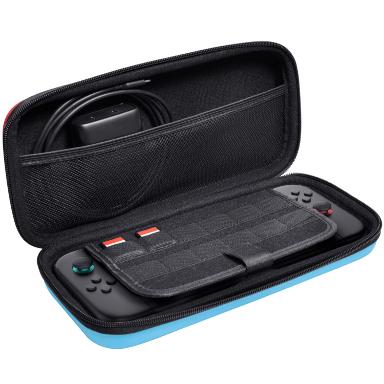 Trust GXT 1251RB Hardcase Nintendo Switch 2 Röd/Blå
