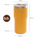 Fiskars Termosmugg orange 0,5 liter On-the-go mug
