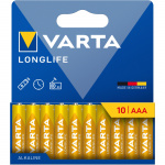 Varta Longlife AAA / LR03 Batteri 10-pack
