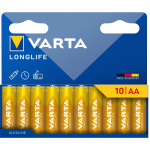 Varta Longlife AA / LR06 Batteri 10-pack Varta Longlife AA / LR06 Batteri 10-pack