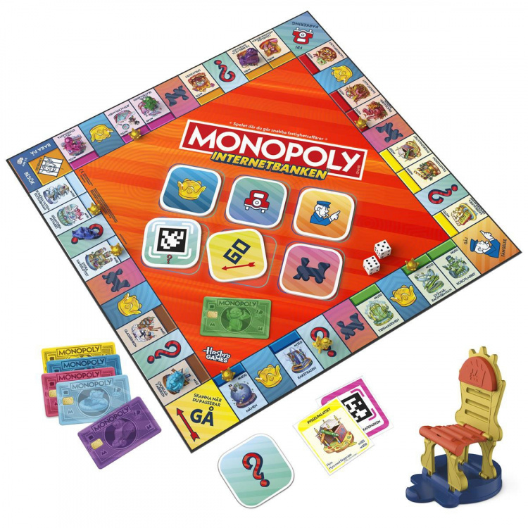 Hasbro gaming Brettspill Monopoly App Banking (SE)