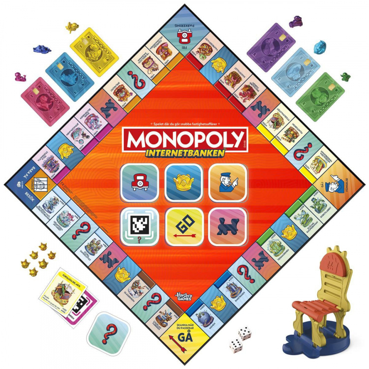 Hasbro gaming Brettspill Monopoly App Banking (SE)