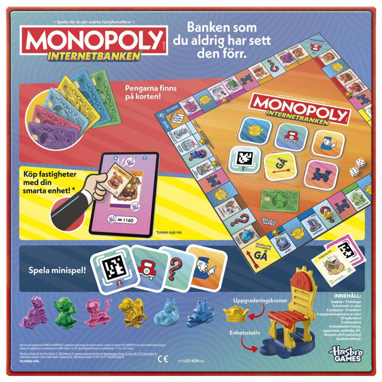Hasbro gaming Brettspill Monopoly App Banking (SE)