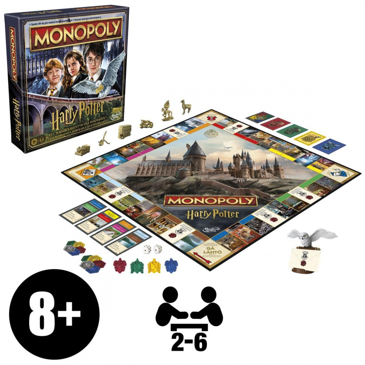 Hasbro gaming Brettspill Monopoly Harry Potter (SE/FI)