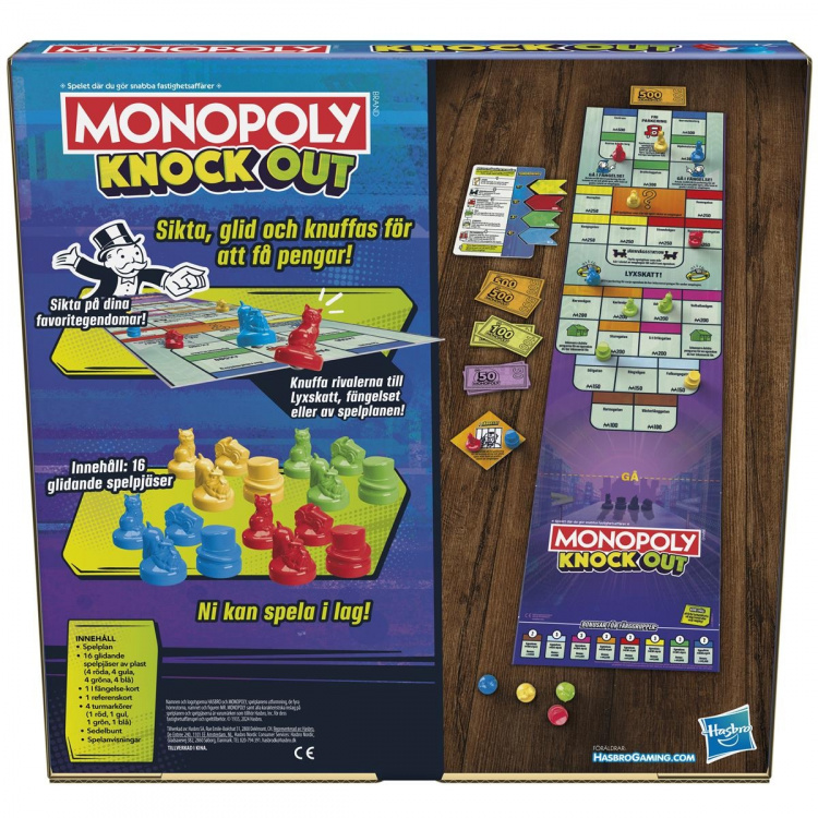 Hasbro gaming Brettspill Monopoly Knockout (SE)