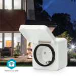Nedis SmartLife Smart Plug | IP44 | Efektmåler | 3680 W | Jordet kontakt | -25 - 55 °C | Android™ / IOS | Grå / Hvit | 1 stk Nedis SmartLife Smart Plug | IP44 | Efektmåler | 3680 W | Jordet kontakt | -25 - 55 °C | Android™ / IOS | Grå / Hvit | 1 stk