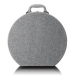 Lenco Retro platespiller i tre med innebygde høyttalere, Bluetooth® og AT3600L-kassett Grå