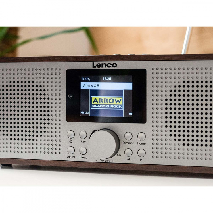 Lenco Smart Internett-radio, med DAB+ / FM og Bluetooth® Wood Lenco Smart Internett-radio, med DAB+ / FM og Bluetooth® Wood