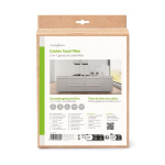 Nedis Universal ventilatoren Filtersett | Carbon Filter | 57 x 47 cm | Indikator for utskifting | Skjærbar | 2 stk