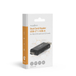 Nedis Kortleser | microSD (TF) / microSDHC (TF) / microSDXC (TF) / SD / SDHC / SDXC | USB 2.0 Nedis Kortleser | microSD (TF) / microSDHC (TF) / microSDXC (TF) / SD / SDHC / SDXC | USB 2.0