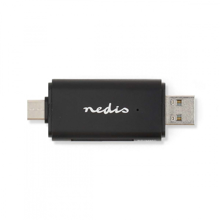 Nedis Kortleser | microSD (TF) / microSDHC (TF) / microSDXC (TF) / SD / SDHC / SDXC | USB 2.0 Nedis Kortleser | microSD (TF) / microSDHC (TF) / microSDXC (TF) / SD / SDHC / SDXC | USB 2.0