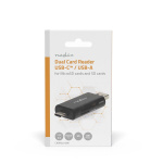 Nedis Kortleser | microSD (TF) / microSDHC (TF) / microSDXC (TF) / SD / SDHC / SDXC | USB 2.0 Nedis Kortleser | microSD (TF) / microSDHC (TF) / microSDXC (TF) / SD / SDHC / SDXC | USB 2.0
