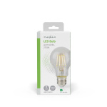 Nedis LED lyspære E27 | A60 | 3.8 W | 806 lm | 2700 K | Varm Hvit | Retro Style | 1 stk Nedis LED lyspære E27 | A60 | 3.8 W | 806 lm | 2700 K | Varm Hvit | Retro Style | 1 stk