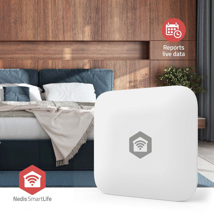 Nedis SmartLife Klimasensor | Zigbee 3.0 | Batteri drevet | Android™ / IOS | Hvit
