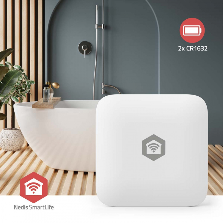 Nedis SmartLife Klimasensor | Zigbee 3.0 | Batteri drevet | Android™ / IOS | Hvit