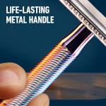 King C. Gillette Dubbeleggad Säkerhetshyvel + 5st rakblad