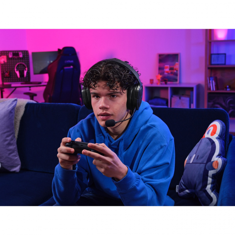 Trust GXT 493PS Carus Trådlöst gamingheadset PS5 Svart