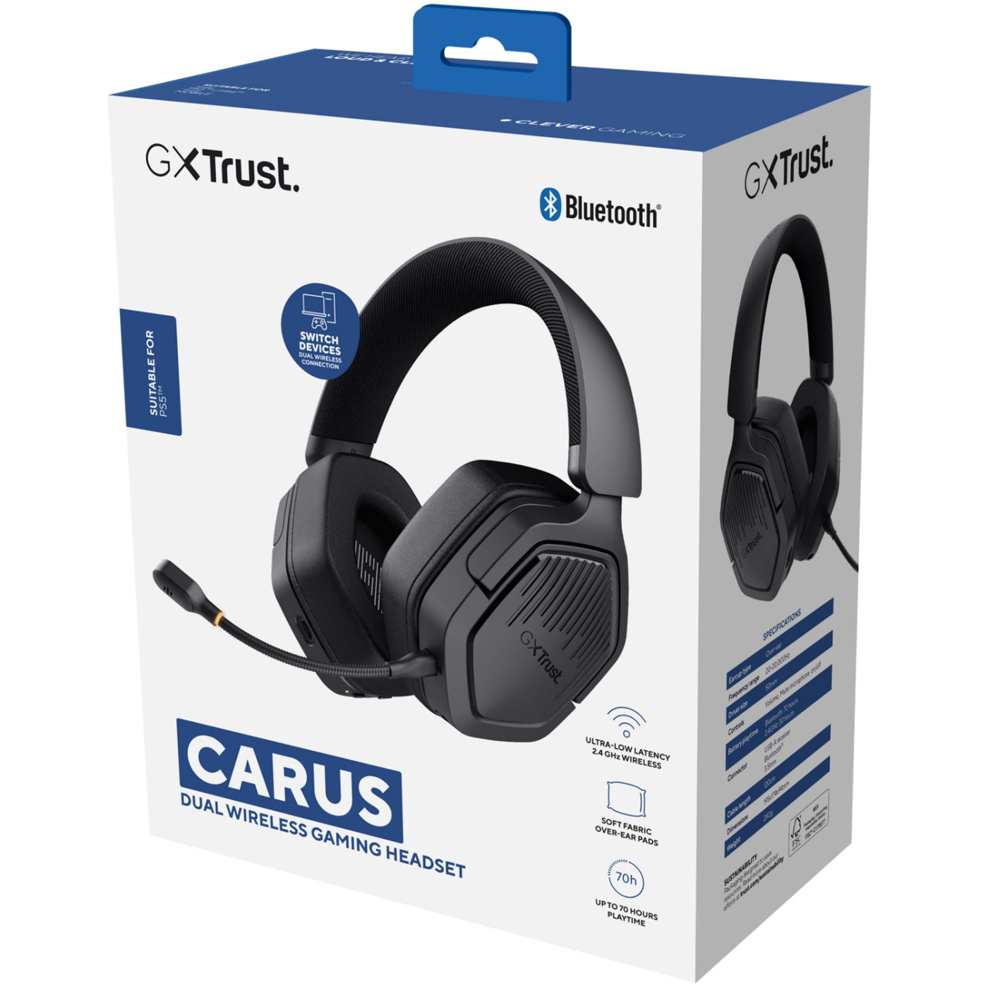 Ps5 Trust Gxt Carus Trust GXT492W Carus Multiplatform White Gaming