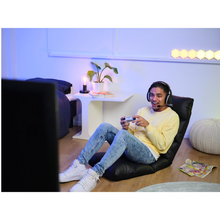 Trust GXT 718SM Rayzee Gamingstol för golvet Svart Superman