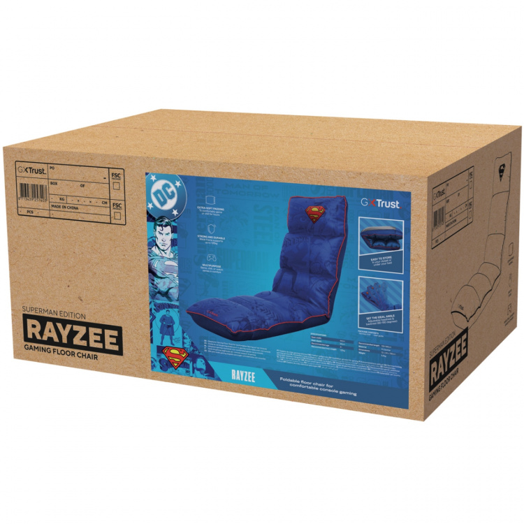 Trust GXT 718SM Rayzee Gamingstol för golvet Svart Superman