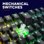 Trust GXT 871 Zora Mekaniskt gamingtangentbord Nordisk layout