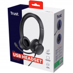 Trust Ayda PC-headset USB Svart