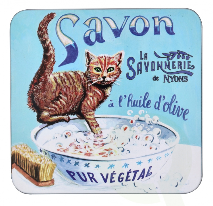 La Savonnerie De Nyons Soap Bar Set 4 Pcs - Cat 400 g 4x100gr - Lavender/Verbena/Cottonflower/Rose
