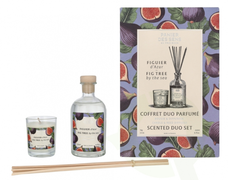 Panier Des Sens Scented Duo Set 310 ml Fig Tree Diffuser 240ml/Fig Tree 70gr