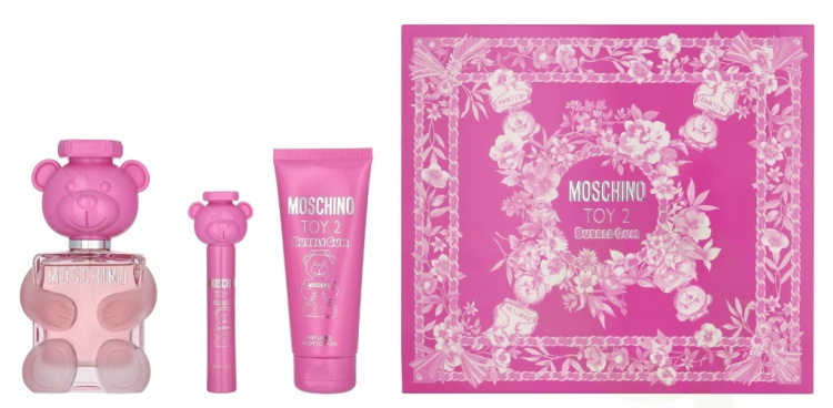 Moschino Toy 2 Bubble Gum Giftset 110 ml Edt Spray 100ml/Body Lotion 100ml/Edt Spray 10ml