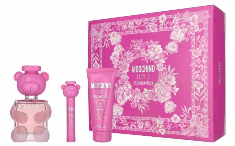 Moschino Toy 2 Bubble Gum Giftset 110 ml Edt Spray 100ml/Body Lotion 100ml/Edt Spray 10ml