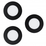 Eglo Sett med 3 x Fueva-Z innfelte lamper Ø8,5 - Smart Tunable White - Zigbee & Bluetooth