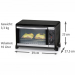 Rommelsbacher Miniugn 10l BG 950 Speedy timer funk. Energi sparande