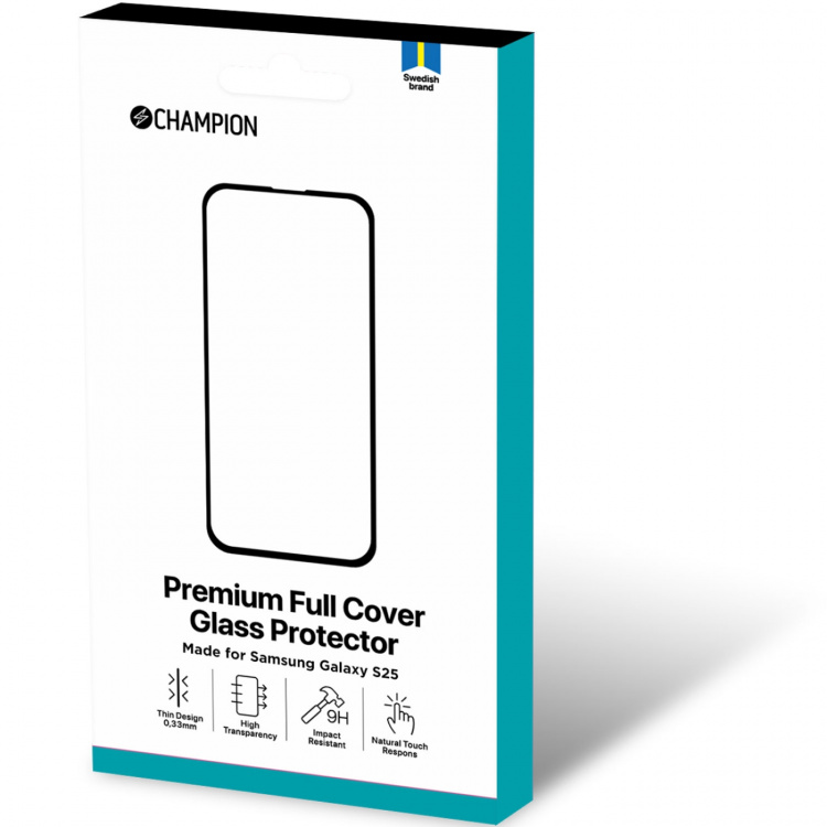 Champion Skärmskydd Galaxy S25 Svart