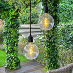 LightsOn Penny Pendellampa Gravity + DecoBulb XL Varmvit