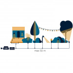 LightsOn Cosy Startpaket 5m Partyslinga inkl. kabel och transformator 3W IP44