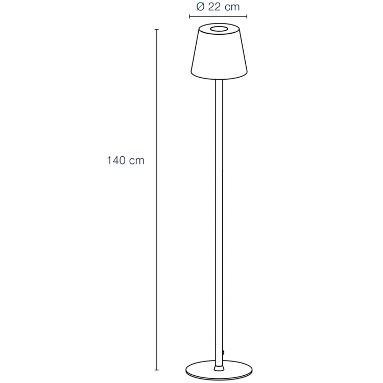 LightsOn Sofy Golvlampa Dimbar 8W 870lm Grå