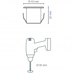 LightsOn Dexter Decklight 5-pack Silver
