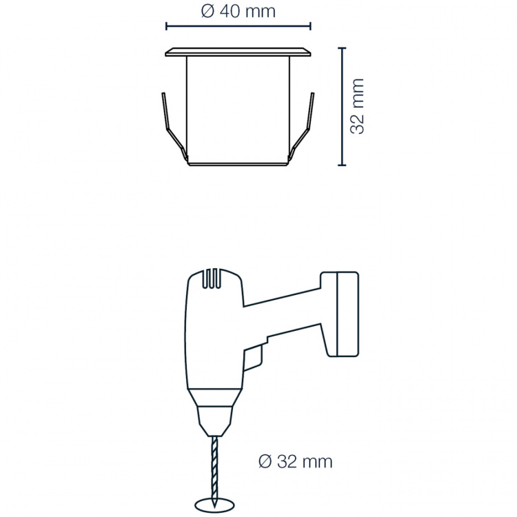 LightsOn Dexter Decklight 5-pack Silver