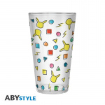 Abysse POKEMON Stort glass - Pikachu-mønster - 400 ml x2