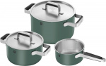Zwilling Pure gryte- og pannesett, 3 deler - Grøn Zwilling Pure gryte- og pannesett, 3 deler - Grøn