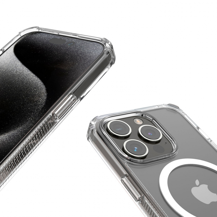 Hama Mobildeksel Extreme Protect iPhone 16 Pro MagCase Transparent