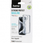 Hama Mobildeksel Extreme Protect iPhone 16 Pro Max MagCase Transparent