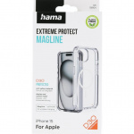 Hama Mobildeksel Extreme Protect iPhone 15 MagCase Transparent Hama Mobildeksel Extreme Protect iPhone 15 MagCase Transparent