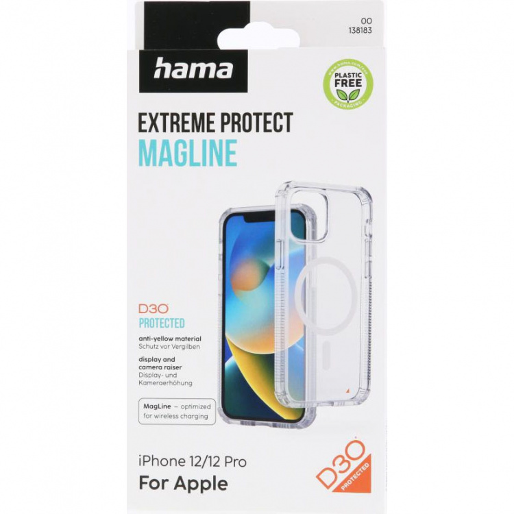 Hama Mobildeksel Extreme Protect iPhone 12/12 Pro MagEtui Transparent