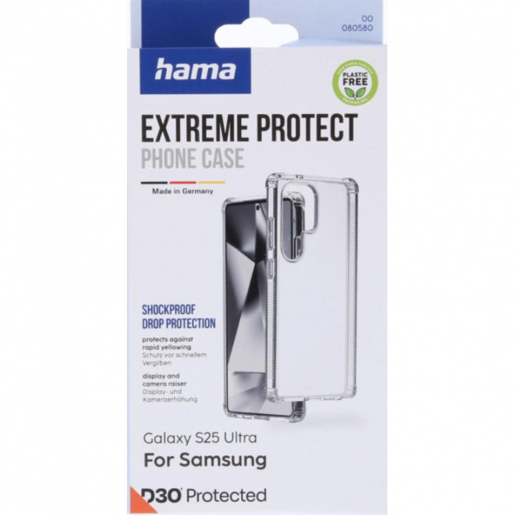 Hama Mobildeksel Extreme Protect Samsung Galaxy S25 Ultra Transparent
