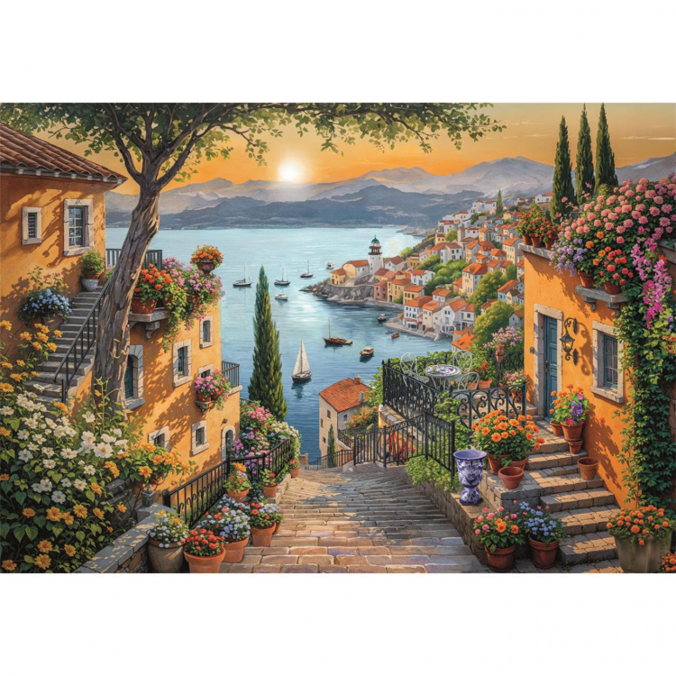 Clementoni Puslespill 1500 Pcs CB High Quality Collection Steps To The Harbour