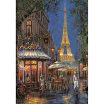 Clementoni Puslespill 500 Pcs CB High Quality Collection Night of the Eiffel Café