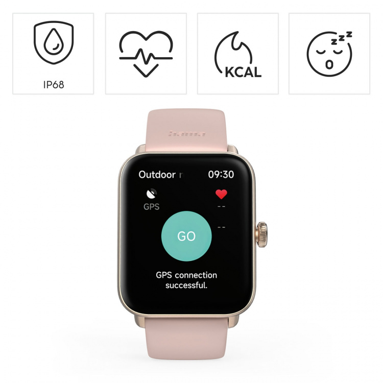 Hama Smart Watch 6010 Rose Gold