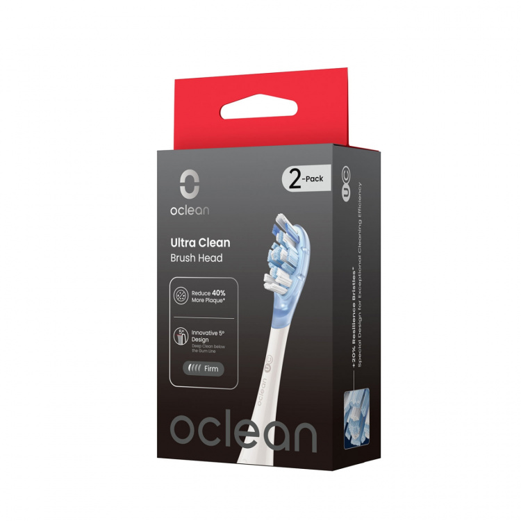 Oclean Børstehode Ultra Clean 2-Pakk Hvit Oclean Børstehode Ultra Clean 2-Pakk Hvit